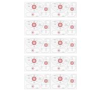 Golf Grip Tape - 6.88x4.96in Regripping Golf Clubs | Professional Tapes,10 Sheets Swinging Alignment Decals Driver Training Aid for Women Men Teens Distance Practice Indoor Outdoor Sports