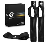 Golf Grip Trainer 2 Pack With Swing Correcting Arm Band, Golf Training Aid, Golf Grip Kit,Grip Trainer Golf Club to Help Train Correct Hand Position