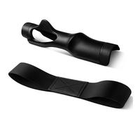 Golf Grip Trainer & Connection Band, Club Grip Trainer Aid Attachment and Swing Correcting Arm Band Kit for Right Handed Men Women Golfer Beginner Fix and Elbow Position(Black)