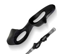 Golf Grip Trainer Golf Training Aid, Snap On Golf Swing Trainer for Left & Right Handed Golfers, Golf Club Grip Trainer Fix Slices Hooks for Correct Hand Position Swing Technique (Black)