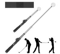 Golf Grip Training Aid & Golf Connection Band Set, Retractable Golf Swing Training Aid, Velocity Grip Golf, Speed Sticks Golf for Indoor & Outdoor Practice, Golf Training Equipment Gift for Men Women