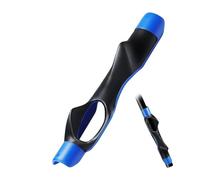 Golf Grip Training Aid, Golf Grip Trainer Rubber for Correct Hand Position Lightweight Anti-Slip Grip Trainer Golf Ideal for Right-Handed Develops Muscle Memory Enhanced Golfing Skills (Black+Blue)