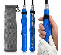 Golf Grip Training Aid - Rubber Golf Training Aid for Correct Hand Position, Fits All Golf Clubs, Build Proper Grip Fundamentals for Consistent Practice (Blue)