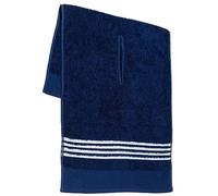 Golf Guys The Tour Towel | Large Caddy Terry Cloth, Absorbent 19 in x 44 in, Center Cut, Perfect Hang Cart Accessory and Bag, Blue with White Stripes