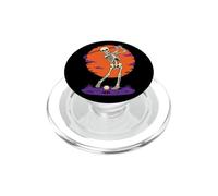 Golf Halloween Skeleton Golfer Full Moon Night Round PopSockets PopGrip for MagSafe