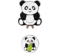 Golf Hat Clip Ball Marker - Cute Panda Style Magnetic Golf Ball Marker | Easy Attach Professional Training Aid For Sport Lovers Men Women Teens, Strong Magnetic Hold, Secure Hat Attachment
