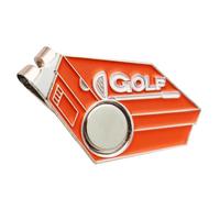 Golf Hat Clip - Golf Marker, Fun Metal Golf Hat Clip | Unique Lacquered Decorative Hat Badge, Seduced By TextureGolf Accessories For Golf Lovers