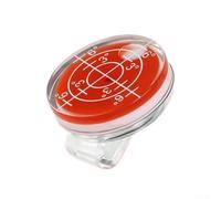 Golf Hat Clip Marker Magnetic Bubble Level Slope Indicator Greens Reading Tool For Golfers(Red)