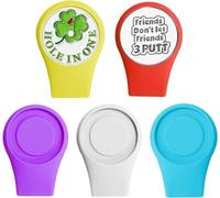 Golf Hat Clip Silicone Holder Value 5 Pack with 2 Ball Markers, Strong Magnetic Attach to Pocket Hats Cap Belt Edge Gifts for Golfers Men Women Kids (5PCS Mixed)