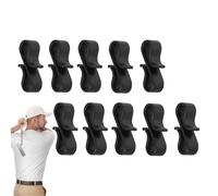 Golf Hat Clip Tee Holder - Compact 1.1in Cap Mount | PP Tee Accessories - Lightweight Pocket Tool with Quality Craft Design in a 10-Piece Set, Ideal for Use During The Course