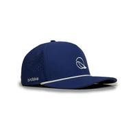 Golf Hat Snapback with Rope Design, Water Proof, Moisture Wicking, Breathable, Quick Drying, High Performance Golf Hat, The Captain 2 Golf Cap Blue Hat with White Rope, White, One size