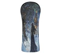 Golf Head Cover Premium Leather Accessories with Number Tags for Driver Fairway Wood Hybrid Game Anime Winter Playroom Girl