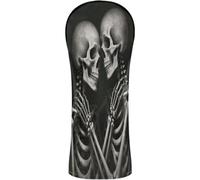 Golf Head Cover Premium Leather Waterproof Headcover with Number Tags for Driver & Fairway Woods Mini Dia De Los Muertos Sugar Skull - Romantic Skeletons Couple