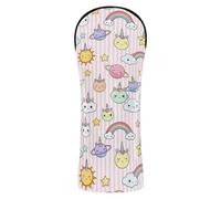 Golf Head Cover Set Headcover with Number Tag for Driver Hybrid and Fairway Woods Enchanted Steed Rainbow Space