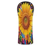 Golf Head Cover Set Headcover with Number Tags for Woods and Driver Hybrid National Hispanic Heritage Month Latino Flags Sunflower