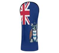 Golf Head Cover Set Pu Leather with Number Tag for Woods and Driver Fairway Hybrid Flag of Ascension Island