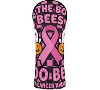 Golf Head Cover Set Waterproof Headcover with Interchangeable No. Tags Designed to Fit All Woods and Drivers Save The Boo Bees Breast Cancers Awareness Women Men