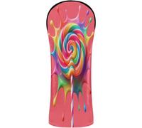 Golf Head Cover Set Waterproof Headcover with Interchangeable No. Tags for Driver, Fairway Wood Hybrid Candy Sü?igkeiten Kostüm Damen Karneval Lollipop Kostüm