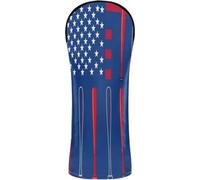 Golf Head Cover Set Waterproof Headcover with Number Tag Designed to Fit All Woods and Drivers Baseball Bat Player USA Flag Cool Sports Lover