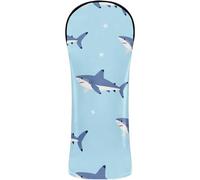 Golf Head Cover Set Waterproof Headcovers with Interchangeable No. Tags for Driver & Fairway Woods Blue Sea Dog Star Ocean Wave Seamless Pattern Cool Ocean Sea Creature