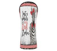 Golf Head Cover Set Waterproof Headcovers with Number Tag for Driver Fairway Wood Hybrids Just A Girl Who Loves Zebras