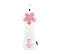 Golf Head Cover Soft Lining Protective Sleeve for Club Golfer UT Pink | PU leather waterproof wear resistant soft thick lining long neck easy on/off protects from scratches dents damage