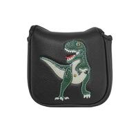 Golf Head Cover Square Mallet Putter PU Leather Animal Flower Design Protective (T Rex)
