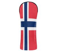 Golf Head Covers Headcover with Number Tags for Woods and Driver Hybrid National Flag of Norway