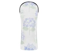 Golf Head Covers Headcovers with Number Tags for Driver Fairway Hybrid Wood Soft Green White Hydrangea Floral