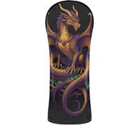 Golf Head Covers Headcovers with Number Tags for Driver & Fairway Woods Wyverex Chipher Gothic Magic Dragon