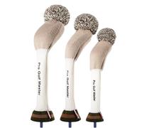 Golf Head Covers Knitted Woods, 3 Pieces Knit Headcover Soft Protection | Lightweight Golf Head Covers for Golfs Clubs, Enthusiasts, Family, Friends, Colleagues