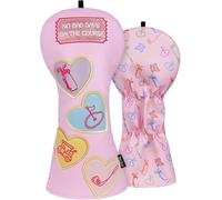 Golf Head Covers Pink, No Bad Days On The Course Golf Club Covers Driver Fariway Hybrid Headcover for Women Girls (Driver)