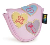 Golf Head Covers Pink, No Bad Days On The Course Golf Club Covers Driver Fariway Hybrid Headcover for Women Girls (Mallet Putter)
