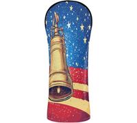 Golf Head Covers Premium Leather Accessories with Interchangeable No. Tags Designed to Fit All Woods and Drivers Independence Day Liberty Bell