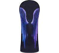 Golf Head Covers Premium Leather Accessories with Interchangeable No. Tags for Driver, Woods and Hybrid Blue Feathers Angel Wings Love Heart