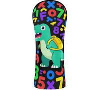 Golf Head Covers Premium Leather Headcovers with Interchangeable No. Tags Designed to Fit All Woods and Drivers Number Day Dinosaur Numbers Math Day Kids T-rex Costume Boys