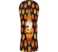 Golf Head Covers Premium Leather Waterproof Headcover | with Interchangeable No. Tags for Driver Hybrid and Fairway Woods Fall Gnome Coffee Leopard Hat Halloween Thanksgiving