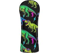 Golf Head Covers Waterproof Headcover with Interchangeable No. Tags for Driver, Woods and Hybrid Cool Dinosaur for Dino Lover