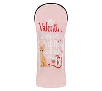 Golf Head Covers Waterproof Headcover with Number Tags for Driver & Fairway Woods My Valentine Starts with A Wet Nose