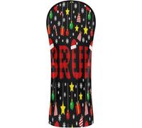 Golf Head Covers Waterproof Headcover | with Number Tags for Woods and Driver Hybrid Bruh Funny Christmas Red Plaid Teens Boys Kids Xmas Pajamas
