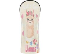Golf Head Covers Waterproof Headcovers with Interchangeable No. Tags for Driver, Woods and Hybrid Just A Girl Who Loves Llamas Llama