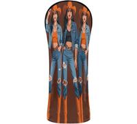 Golf Head Covers Waterproof Headcovers with Interchangeable No. Tags for Woods and Driver Fairway Hybrid Black Cowgirl Western Rodeo Melanin Black History Texas
