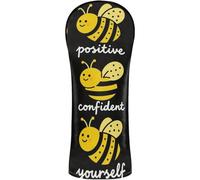 Golf Head Covers Waterproof Headcovers with Number Tag for Driver, Woods and Hybrid Bee Kind Positive Brave Happy Confident Humble Teacher