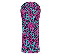 Golf Head Covers Waterproof Headcovers with Number Tags for Woods and Driver Fairway Hybrid Ruby Blush Black Blue Leopard Print Cheetah Animal
