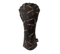 Golf Headcover | Grip & Rip Chill Model - Cigar Print | Fits All Drivers & Woods | Elastic Retention for Great Fit and Style on The Course