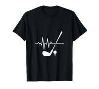 Golf Heartbeat Line Golfer Club Swing Passion T-Shirt