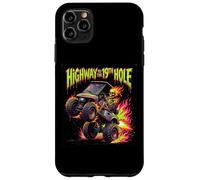 Golf Highway to the 19th Hole Golf Cart Flaming Skull Golfer Case for iPhone 11 Pro Max
