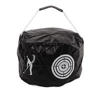 Golf Hitting Bag, Waterproof PVC Golf Swing Training Bag with Smooth Surface and Zipper Design for Beginner Practice, Compact Smash Bag for Indoor Outdoor Use (Black)
