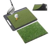 Golf Hitting Mat - Artificial Turf Putting Mat 2 In 1 Golf Turf Training Aid With Replaceable Rubber Base Indoor Outdoor Driving Range Practice Mats For Beginners