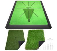 Golf Hitting Mat, Golf Training Mat for Swing Path Feedback Detection Batting,Extra Replaceable Golf Practice Mat 16"x12",Golf Gifts for Men Women for Home Indoor Outdoor